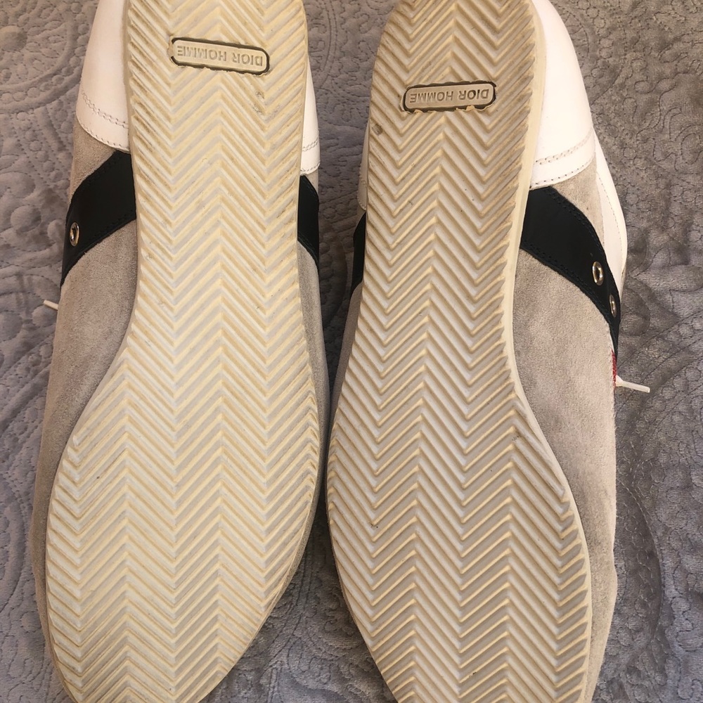 White leather/ suede Dior sneakers - Picture 8 of 8